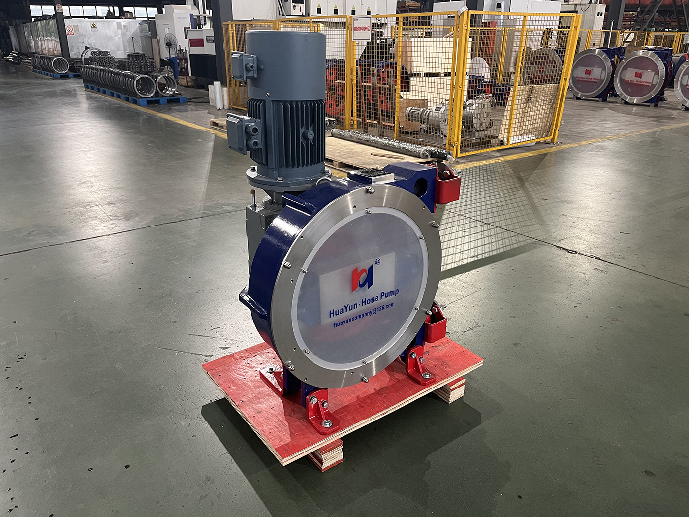 华运机械出口美国软管泵制造完成，中国智造叩响北美市场大门